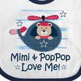thumbnail image 4 of Inktastic Mimi and Poppop Love Me Boys Baby Bib, 4 of 4