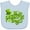 AE-Light Blue, variant on Inktastic St. Patrick's Day Hand Lettering with Green Top Hat Boys or Girls Baby Bib