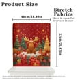 thumbnail image 6 of Xoenoiee Christmas Tree Elk Gift Print Cover for Chair Back Dining Chair Covers Soft Stretchable High Back Aesthetic Cover Washable Dining Room 20 x 19 Inch Christmas Decor, 1 Pack, 6 of 7