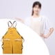 thumbnail image 5 of Delantal profesional de lona, ​​delantales uniformes con bolsillos para cafeterías, artistas, repostería y barbacoa. Amarillo, 5 of 8