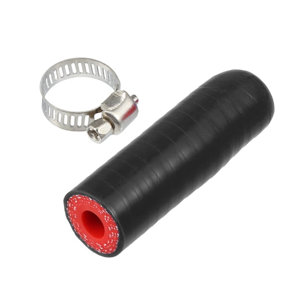 1 Set 8mm 0.31" ID Car Silicone Coolant Cap Intake Vacuum Hose End Plug Car Coolant Heater Black