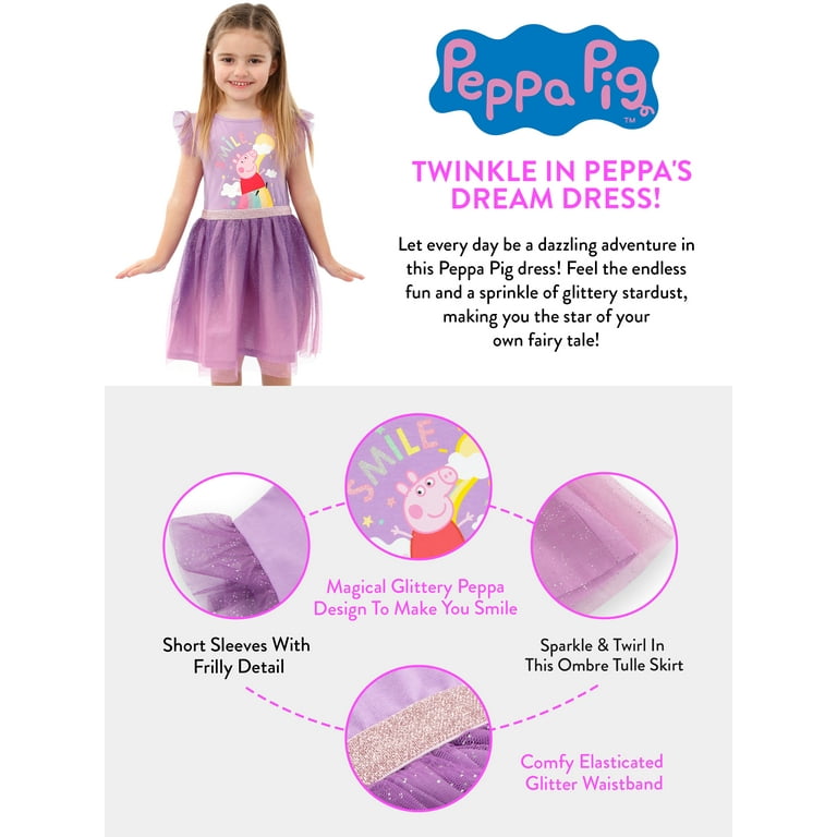 Peppa Pig Party Dress Kids Official Character Merchandise 6