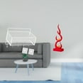 thumbnail image 2 of Figura de llama de resina, estatua abstracta de fuego, escultura moderna, adorno artesanal para escritorio, patio, oficina, estantería, regalo para am, 2 of 8