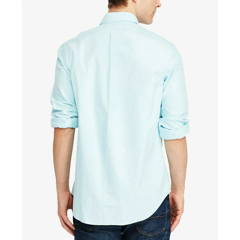 Buy Polo Ralph Lauren Men Sky Blue Custom Fit Oxford Shirt Online