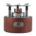 thumbnail image 4 of Estufas de alcohol, utensilio de cocina, quemador de alcohol para acampar, barbacoa, hogar base de madera plata, 4 of 8