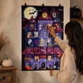 thumbnail image 3 of PLPPYFS Halloween Advent Calendar with 30 Pockets, Reusable Countdown Calendar Storage Bag, Fabric Calendar Wall Hanging Bag for Halloween Home Holiday Wall Decoration, 3 of 6