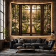 thumbnail image 6 of Sunlit Garden Through a Window with Stone Fountain, Romantic Vintage for Garden Lovers, Classical Landscape Art, Housewarming Gift, Tapestry Wall Hanging for Living Room and Bedroom, 6 of 7