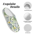 thumbnail image 5 of Lsque Vintage Utensils Pattern Womens Comfort Cotton on Scuff With Memory Foam and Anti-skid Sole Slipper-37/38, 5 of 7