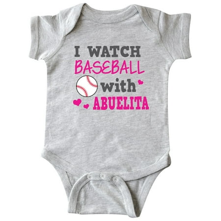 

Inktastic I Watch Baseball with My Abuelita Gift Baby Girl Bodysuit