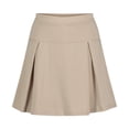 thumbnail image 1 of Falda IZOD, uniforme escolar para niñas, sin cordones, color caqui con bolsillos, 10, 1 of 2