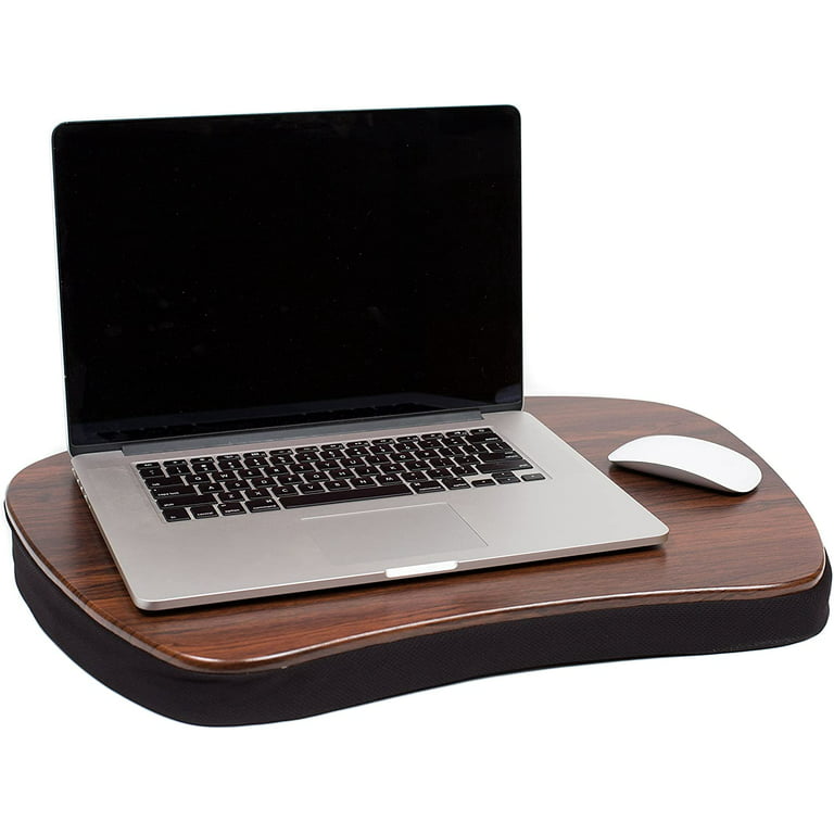 Sofia + Sam Oversized Memory Foam Lap Desk (Black) Supports Laptops Up to 20 Inches