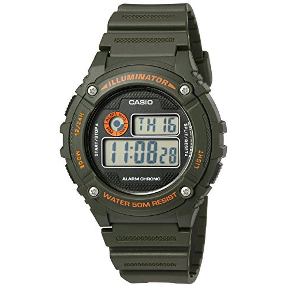 casio digital watch yellow