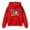 Red, variant on Tisuna Boys Girls Fashion Hoodie Child 100Th Days Of School Print Long Sleeve Hooded Tops Casual Comfortable Kids Autumn Winter School Wear Black Size 2-3 Years