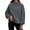 Gray, variant on Antinious Women Fall Winter Turtleneck Sweaters Long Sleeve Loose Corduroy Trendy