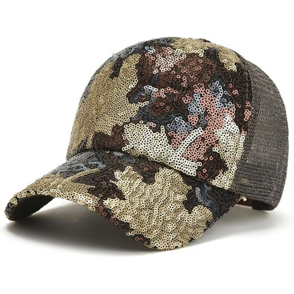 LINLIN Bling Baseball Cap, Baseball Cap Bling Baseball Cap Hat for Women Adjustable Summer Hats Fashionable Trucker Hats