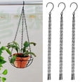 thumbnail image 4 of Planter Flower Hanging Chain, Iron Hanging Chain Long Service Life Durable  For Home Gardening, 4 of 8