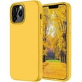 thumbnail image 1 of MCUCA iPhone 12 Case / iPhone 12 Pro Case, Silicone Full Body Protection Ultra Slim Soft Touch Microfiber Lining Shockproof Phone Case, 6.1 inch (Yellow), 1 of 7