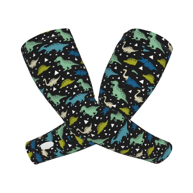 Balery Dinosaur Mangas Refrescantes para Brazos para Hombre y Mujer – Transpirables y Absorbentes de Humedad para Mujeres, Hombres y Niños