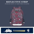 thumbnail image 5 of FORMRS Unisex School Backpack 17" Student Travel Bag with Laptop Compartment, Sweet Strawberry, 5 of 7
