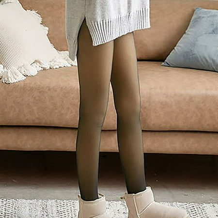 

RPVATI Women s Winter Warm Tights Fleece Lined Tights for Women Thick Leggings