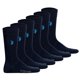 thumbnail image 1 of U.S. POLO ASSN. Calcetines de hombre, paquete de 6 - calcetines business, logotipo, mezcla de algodón Azul Marino 43-46, 1 of 3