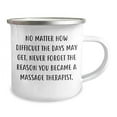thumbnail image 2 of Amangny Massage Therapist Gifts, Never Forget the Reason, Christmas Memorable Presents, Gifts for Massage Therapist Friends, 2 of 4