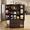 Dark Brown, variant on Pantry Storage Cabinet with 2 Drawers，Asofer 47" Kitchen Small Food Pantry Cabinet for Dining Room, White