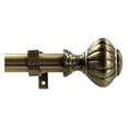 thumbnail image 2 of YOSITiuu 1-inch Diameter Doorknob Adjustable Single Drapery Curtain Rod, 28-inch to -inch, Antique Brass, 2 of 2