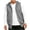 Gray, variant on Fnooota Mens Lightweight Vests, Casual Sleeveless Zip up Drawstring Fall Hoodies with Pockets Black Size S-3XL