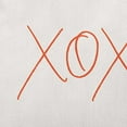 thumbnail image 2 of 20"x14" Simply Daisy Modern XOXO Poly Accent Pillow, Orange Qty 1, 2 of 4