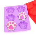thumbnail image 5 of Cozihom Moldes de silicona para patas de perro cachorro, grado alimenticio, para chocolate, caramelo, pudín, gelatina, golosinas para perros. 4 piezas, 5 of 5