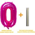 thumbnail image 4 of Globos de aluminio rosa número 2 de 32 pulgadas, decoración digital para fiestas de cumpleaños (globo rosa número 2), 4 of 5