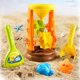 thumbnail image 4 of Juguetes De Playa De Verano Playa Cubos Palas Herramientas Anti Scratch DIY Sandbox Mold Set para viajes al aire libre Tmvgtek libre de BPA, 4 of 7