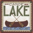 thumbnail image 3 of Shamp, Cindy 12x12 Black Modern Framed Museum Art Print Titled - Canoe Lake, 3 of 5