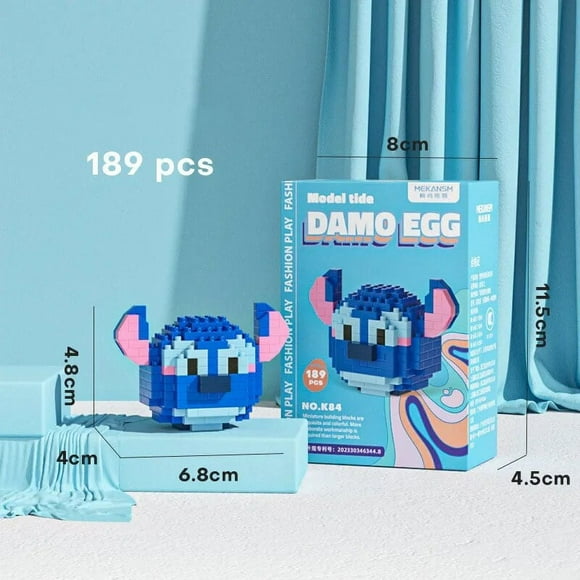 Hello Kitty Mikey Minnie Damo Egg Puzzle Assembly Jouet Briques Enfant Développement Playmate un Dollar en Gros