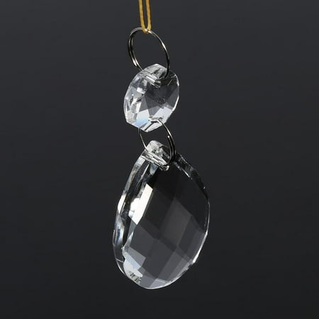 

Faceted Bright Hanging Drops Pendant Crystal Chandelier Lamp Part Home Window For Pendants