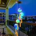 thumbnail image 4 of Wind Chimes Crystal Ball Solar Wind Chimes Color-Changing Outdoor Waterproof Wind Mobile Led Solar Powered, 4 of 5