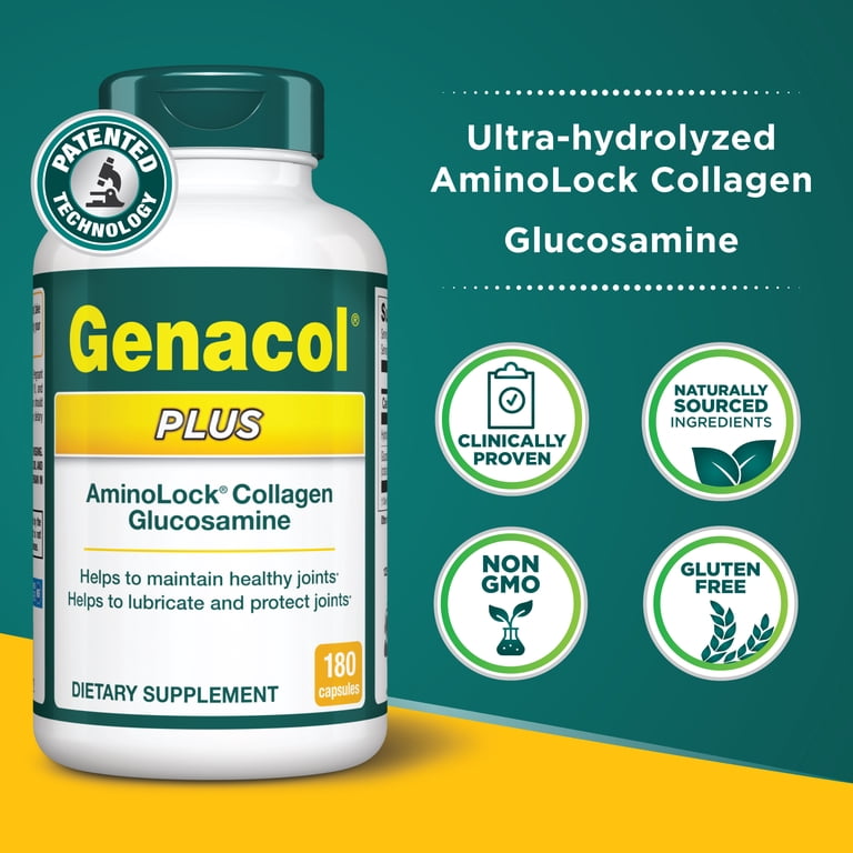 Genacol, Glucosamine & Collagen Joint Supplement, 180 Capsules