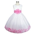 thumbnail image 6 of Girls Dress White Pink Flower Wedding Bridesmaid Christmas Holiday Kids 2-3, 6 of 9