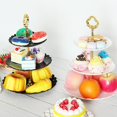thumbnail image 3 of Newest 3 Tier Cake Stand Afternoon Tea Wedding Plates Party Tableware Display Rack, 3 of 9