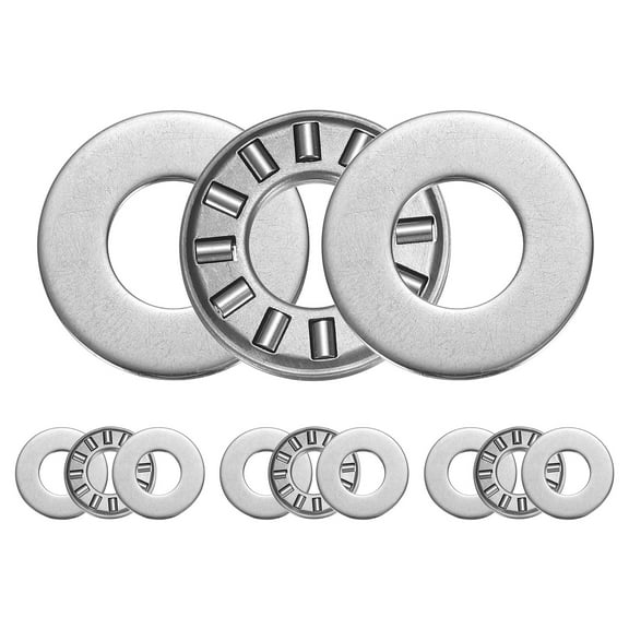 NTA613 2TRA Needle Roller Thrust Bearings with Bearing Washers, 10mm Bore Diameter, 20mm OD, 4mm Total Thickness for Lawn Mower Truck Power Steering