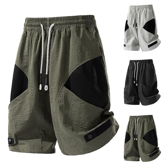 Men's Baggy Hiking Cargo Shorts 9" with Pockets Quick Dry Casual Stretch Golf Work Short Outdoor Summer Big and Tall Size M-8XL Dark Gray