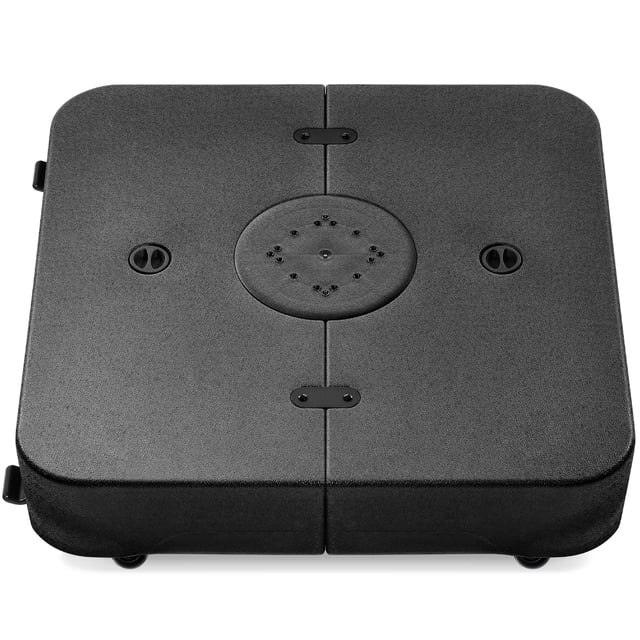 Best Choice Products Base Déportée Extérieure Robuste avec Roues, Verrous, Remplissable Capacité de 330lb - Noir