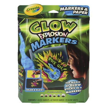 Download Crayola Glow Explosion Markers/paper,4pk - Walmart.com