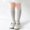 Grey, variant on Girls Crew Cotton Socks Calf Striped Soft Casual Socks (White 3-5 Years)