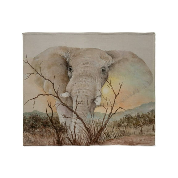 CafePress - Ele Africa Throw Blanket - Soft Fleece Throw Blanket, 50"x60" for All Ages