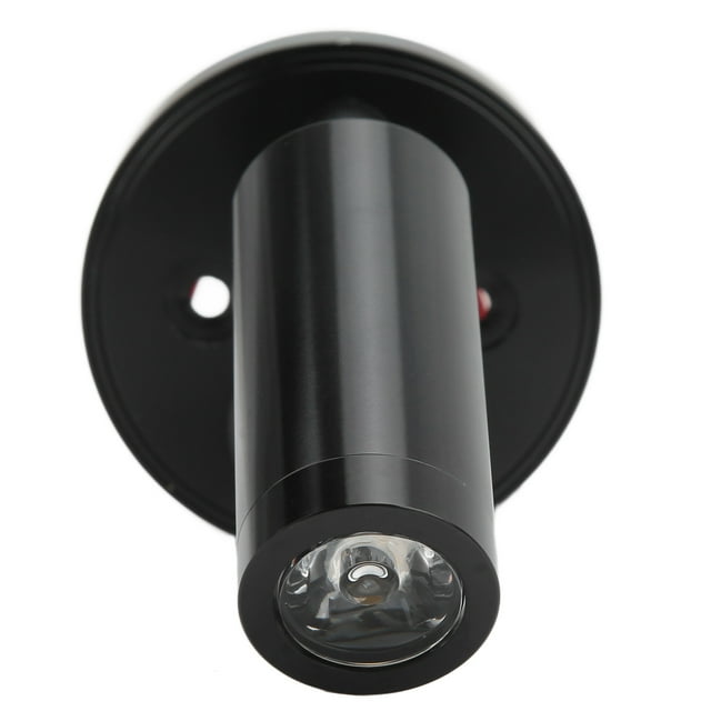 Lampe de Lecture LED 12V, Réglable 12-24V 3W Pivotante Antirouille en Alliage d'Aluminium pour RV SUV Remorque Noir Blanc Chaud