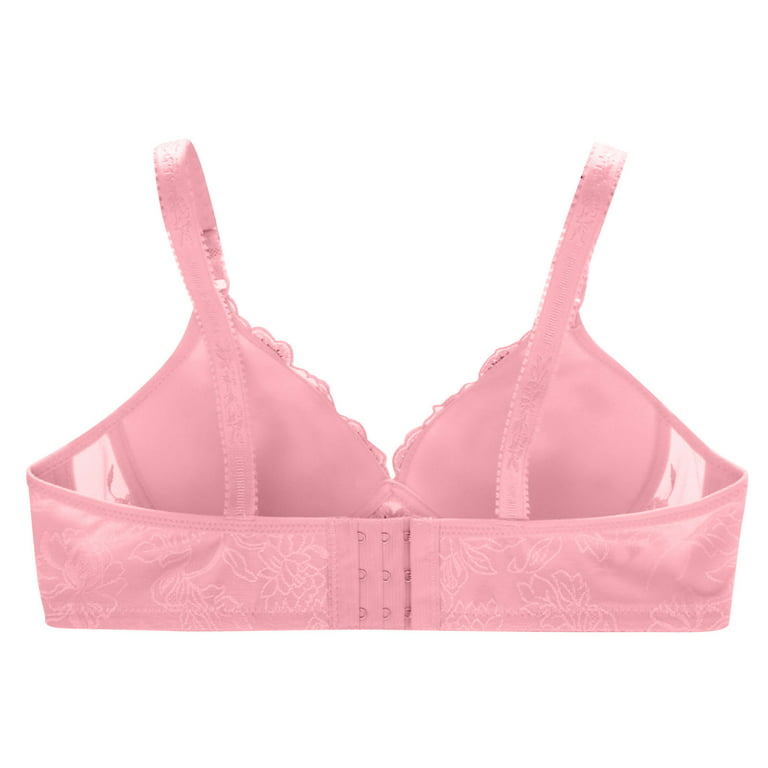 Lace Big Chest Small Bra Thin & Pink Small Breast Push up