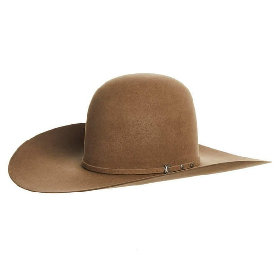 Rodeo King Mens RK316 RK 7X Self Band 5` Brim Open Felt 67/8 Pecan