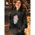 thumbnail image 2 of Anime Couple Sweet Kiss Hoodie Women -Image by Shutterstock, Female 5X-Large, 2 of 4